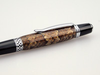 Cottonmouth Snakeskin on Twist Ballpoint