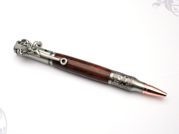 Snakewood on Pewter Deer Trophy Ballpoint