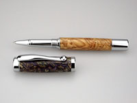 Lavender Buds/Lilac Wood Chrome Rollerball